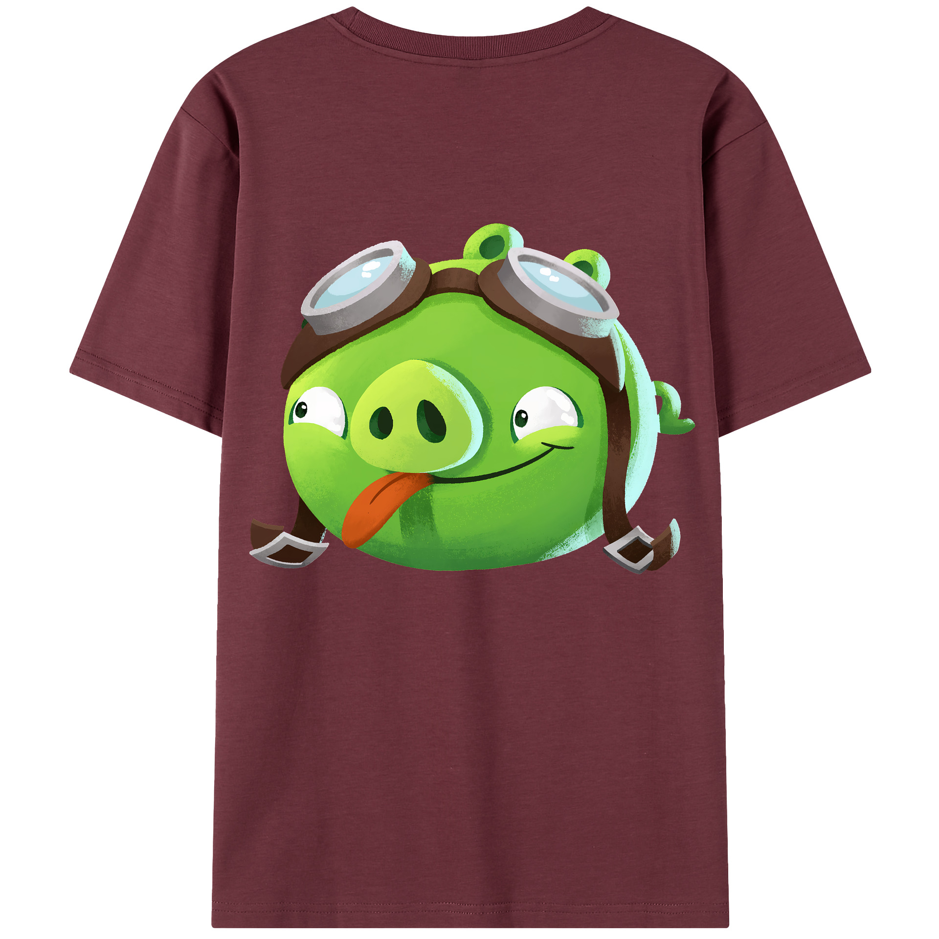 （画像用） Angry Birds アングリーバード 綿100％半袖Tシャツ（背面プリント）